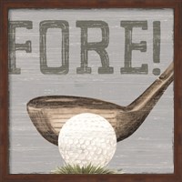 Framed Golf Days neutral V-Fore!