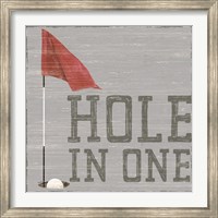 Framed Golf Days neutral IX-Hole in One