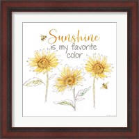 Framed 'Be My Sunshine VI' border=