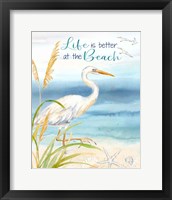 Framed 'By the Seashore VI' border=