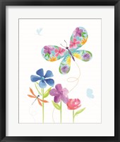 Dreams Take Flight on White VII Framed Print