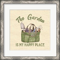 Framed 'In My Garden XI' border=