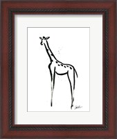 Framed Inked Safari IV-Giraffe 2