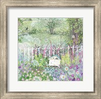 Framed Bumble Bee Hives in a Cottage Garden