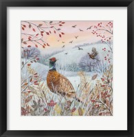 Framed Frost and Pheasants