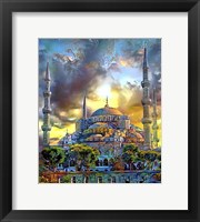 Framed Istanbul Turkey Blue Mosque