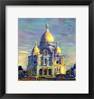 Framed Paris France Basilica of the Sacred Heart Sacre Coeur