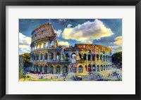 Framed Rome Italy Colosseum Ver1