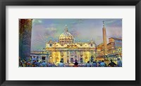Framed Vatican City Saint Peter Basilica