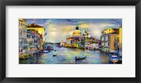 Framed Venice Italy Grand Canal and La Salute