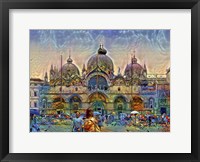 Framed Venice Italy Patriarchal Cathedral Basilica of Saint Mark
