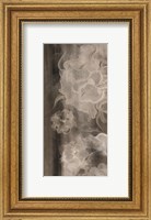 Framed Mocha Flower Abstract