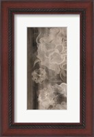 Framed Mocha Flower Abstract