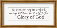 Framed Kitchen Glory of God