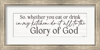 Framed Kitchen Glory of God