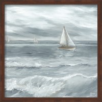 Framed Three Sailboats