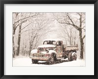 Framed Christmas Tree Truck