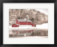 Framed Belleville Snowy Barn