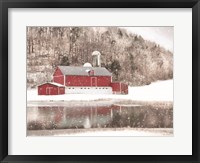 Framed Belleville Snowy Barn