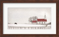 Framed Old Meetinghouse