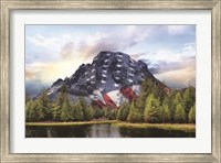 Framed Patriotic Tetons