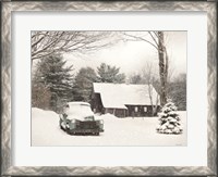 Framed Winter on the Old Farm