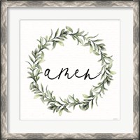 Framed Amen Wreath