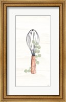 Framed Kitchen Utensils - Wooden Whisk