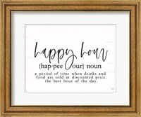 Framed Happy Hour Definition