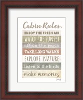 Framed Cabin Rules