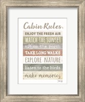 Framed Cabin Rules