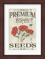 Framed Poppy Seeds