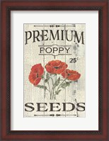 Framed Poppy Seeds