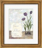 Framed Grow Bloom Thrive