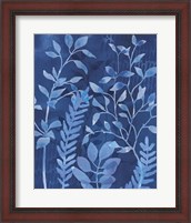 Framed Indigo Petals XI