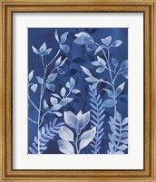 Framed Indigo Petals X