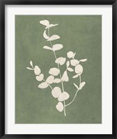 Framed Botanical Study II Forest Green