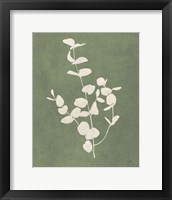 Framed Botanical Study II Forest Green