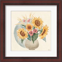 Framed 'Sunflower Season IV Bright' border=