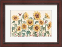 Framed Sunflower Season I Bright