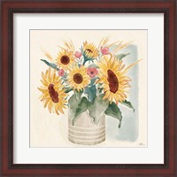 Framed Sunflower Season V Bright