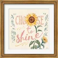 Framed Sunflower Season VII Bright