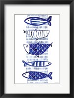 Framed Blue Fish II