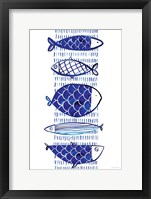 Blue Fish I Framed Print