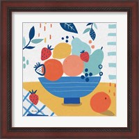 Framed 'Fruit Still Life I' border=