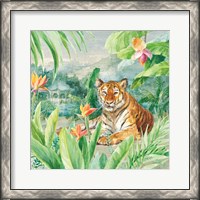 Framed Lounging Tiger