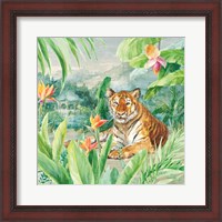 Framed Lounging Tiger