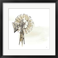 Windmill II Neutral Framed Print