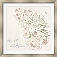 Framed Wildflower Vibes VI Neutral