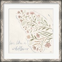 Framed Wildflower Vibes VI Neutral